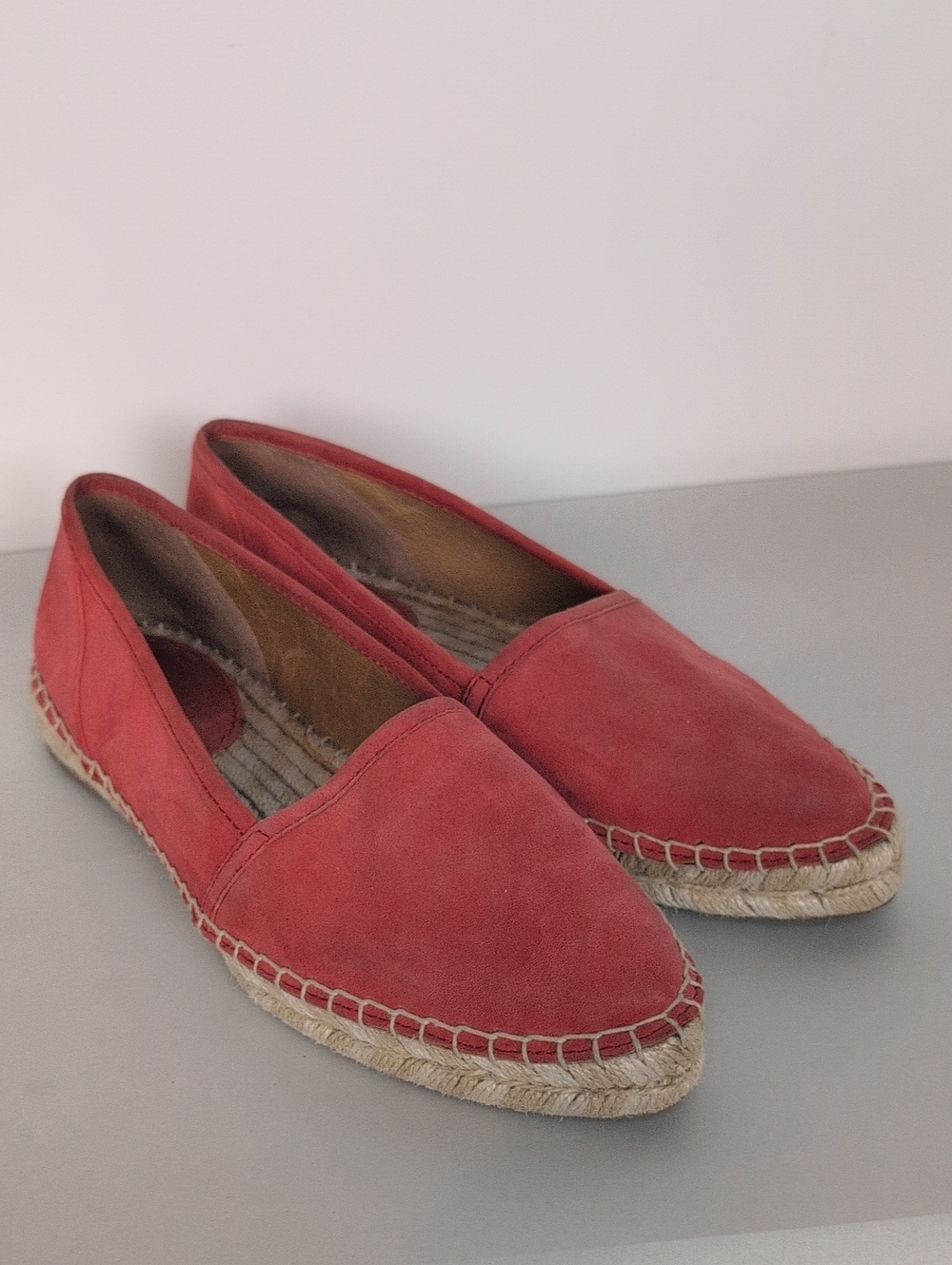 Fry Suede Pointed Toe Espadrille Flats